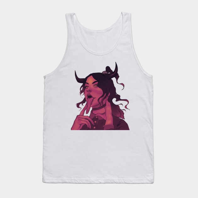 Rosey Gluttonous Demon Tank Top by Demon Mother